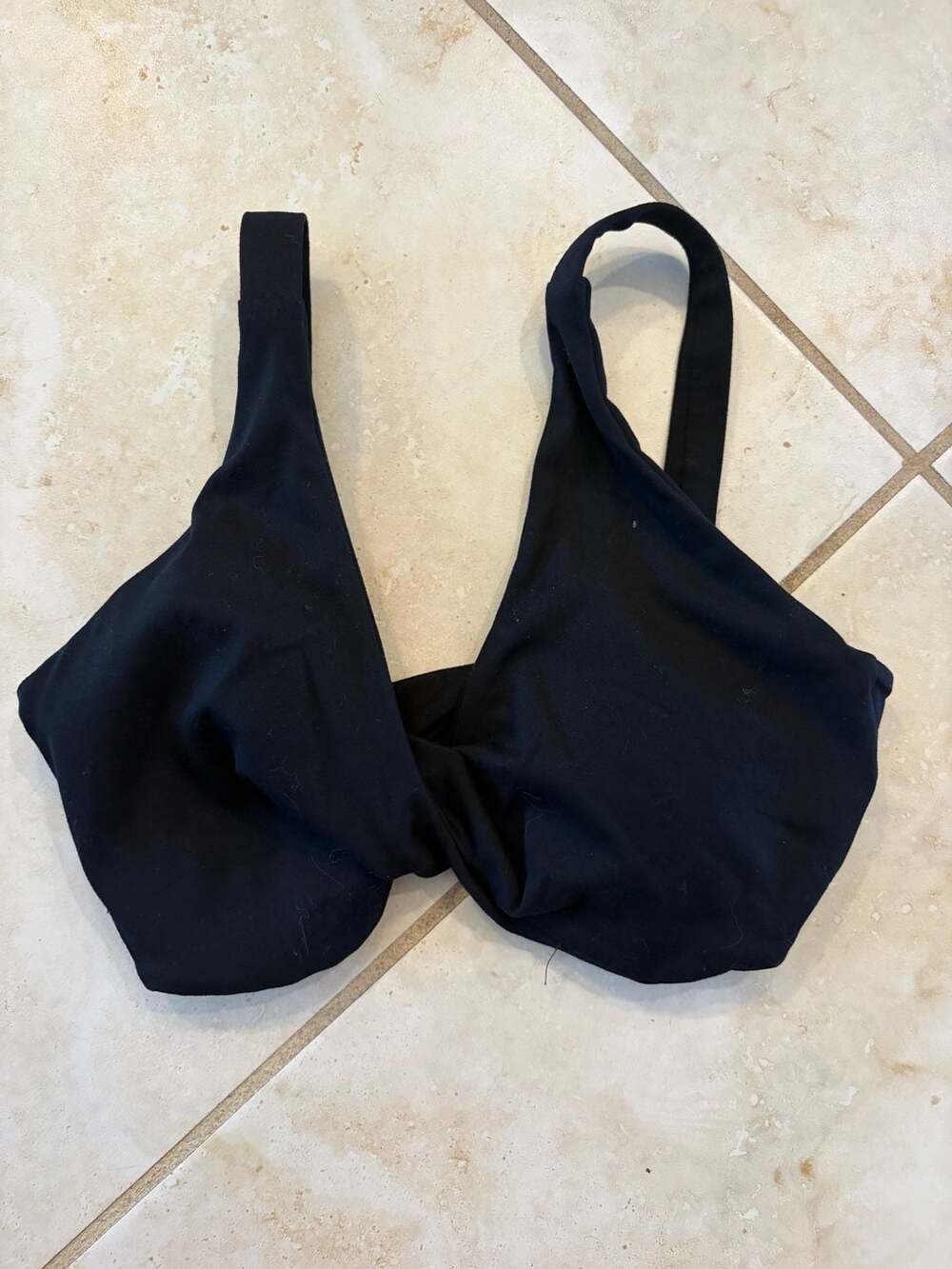 Liaison The Label x Sydney Adams Black Twist Front Bikini Top